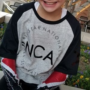 NCA Nationals All Star Cheer Tee Shirt Youth Large